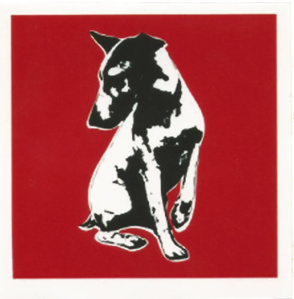 Serigrafia Blek Le Rat - His Master's Voiceless (Red)