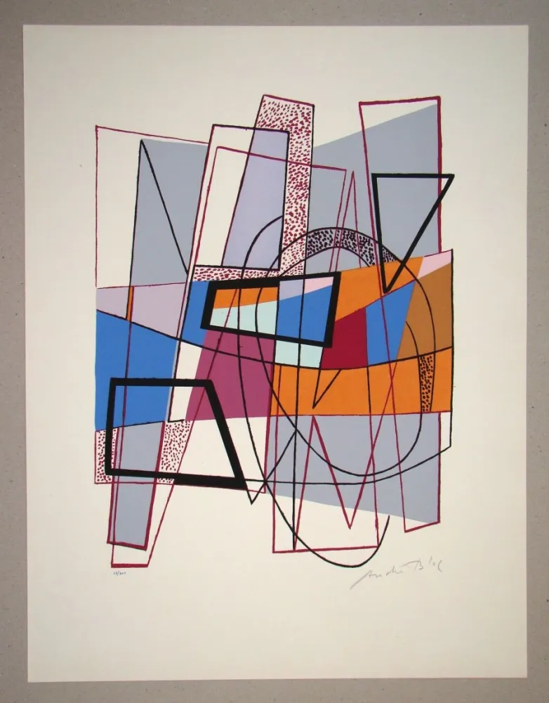 Serigrafia Bloc - Composition abstrait