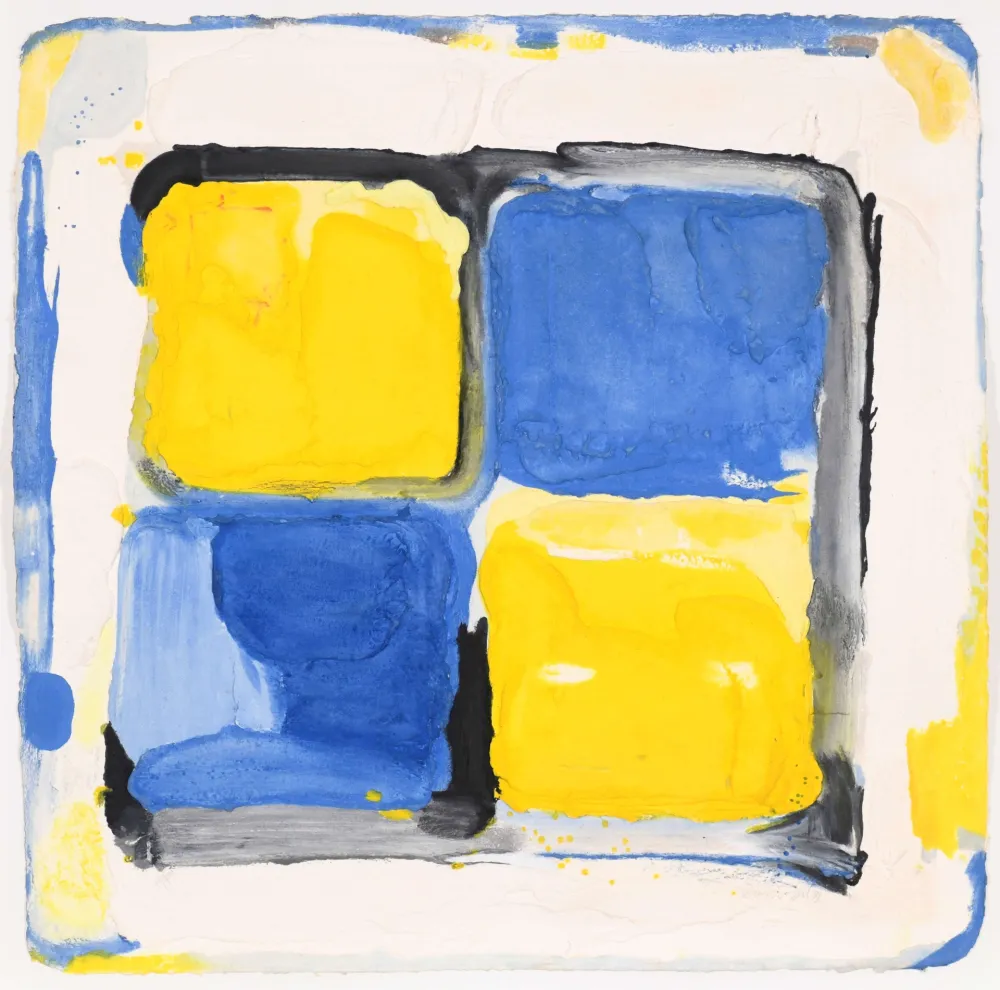 Incisione Bogart - Yellow / blue / square