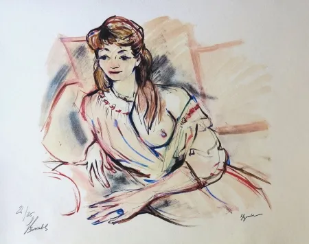 Litografia Bonabel -  Louis-Ferdinand Céline - AUTOPORTRAIT / SELF-PORTRAIT