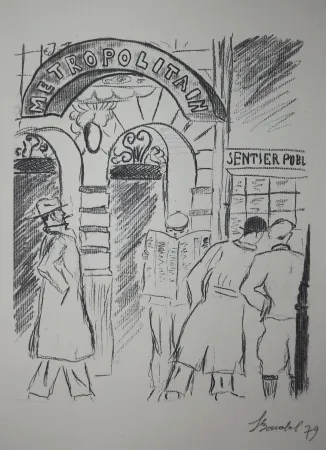 Incisione Bonabel - Louis-Ferdinand Céline - Gravure Originale 