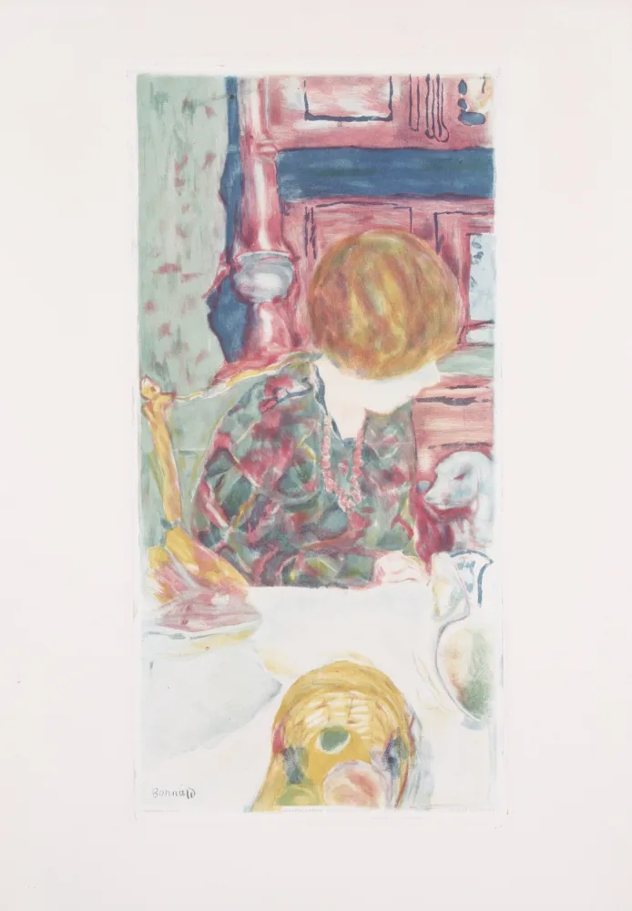 Acquatinta Bonnard - La Femme au chien