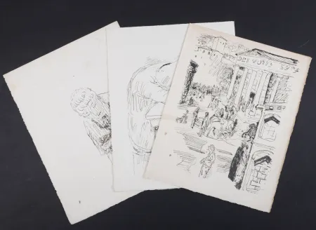 Litografia Bonnard - La vie de Sainte Monique #4, 1930 - Set of 3 lithographs