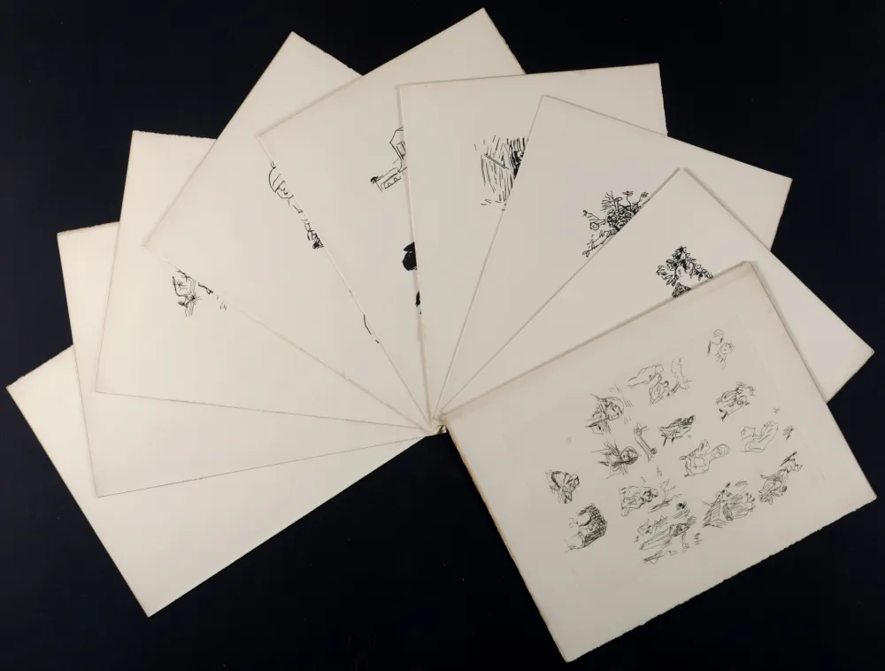 Multiplo Bonnard - La Vie de Sainte Monique, Suite de bois non utilisés #I, 1930