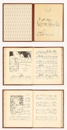 Libro Illustrato Bonnard - Petites scènes familières Pour Piano. 20 lithographies originales de Pierre Bonnard (1893)