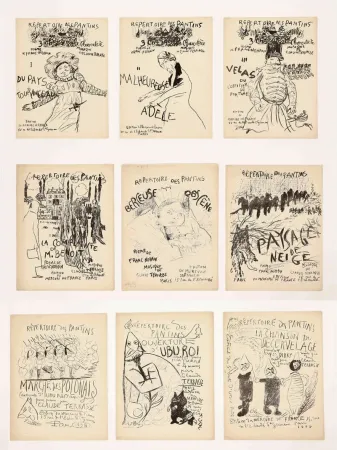 Libro Illustrato Bonnard - RÉPERTOIRE DES PANTINS. Avec 9 lithographies de Pierre Bonnard et Alfred Jarry (1896-1898)