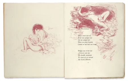 Libro Illustrato Bonnard - Verlaine. PARALLÈLEMENT. 109 lithographies originales (Vollard 1900)