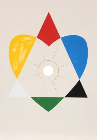 Serigrafia Borofsky - The Balance of Love and Work Produces Energy