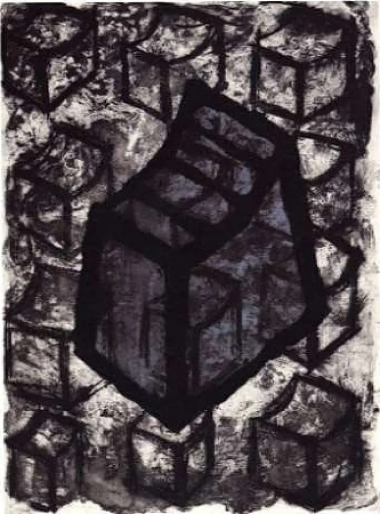 Incisione Boshier - Contained Though II. Flow