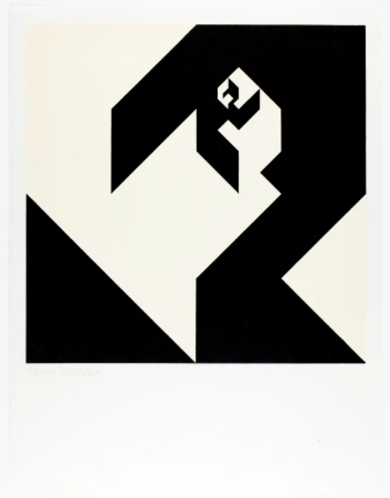 Incisione Su Legno Bosshard - Variation 7