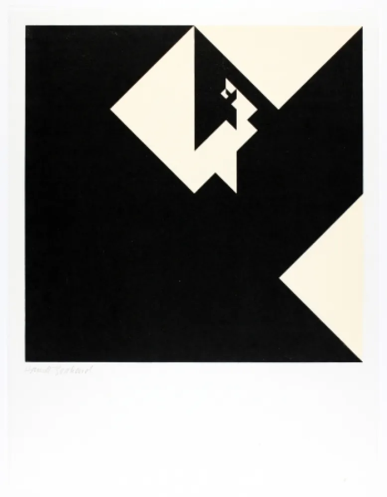 Incisione Su Legno Bosshard - Variation 9