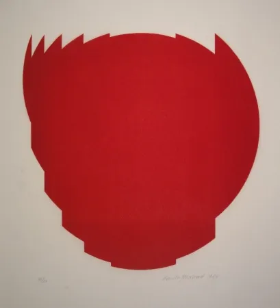 Incisione Su Legno Bosshard - Zerlegung eines Kreises in 9 Teile