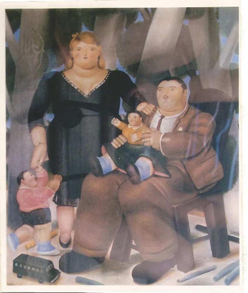 Litografia Botero - Familia
