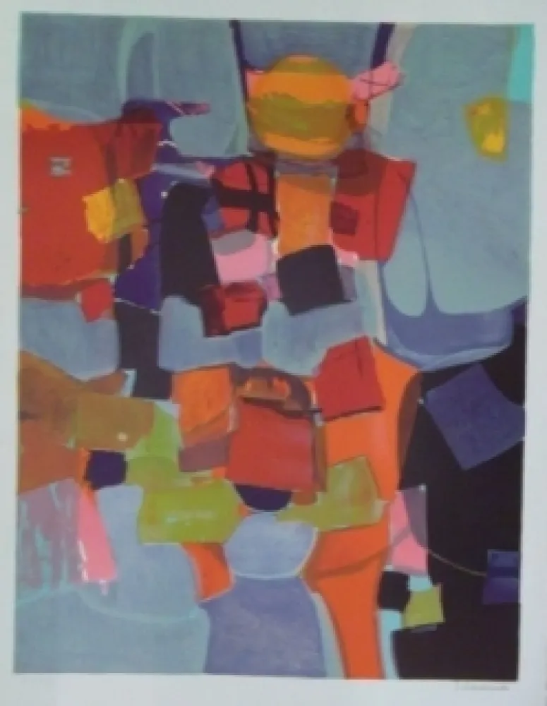 Litografia Bourdouxhe - La ville flottante