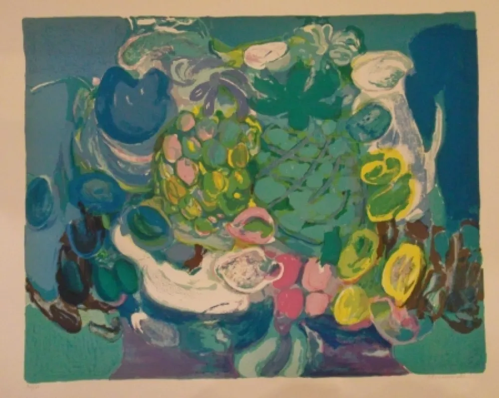 Litografia Bourdouxhe - L'ananas