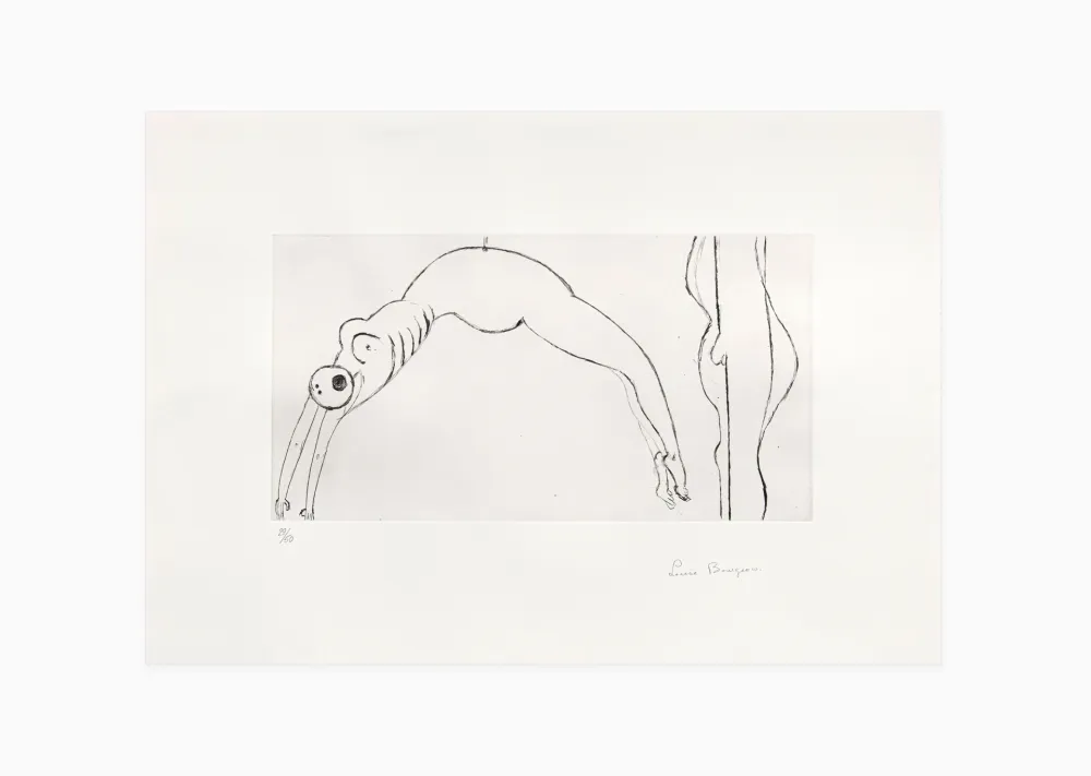 Incisione Bourgeois - Arched figure