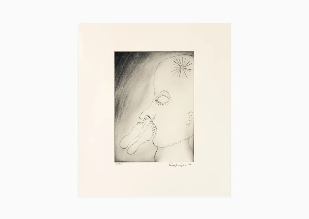 Incisione Bourgeois - Smell of the feet (The)
