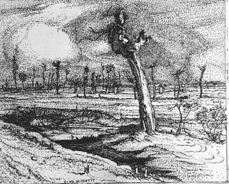 Acquaforte Bozzetti - La Gaba scalvata