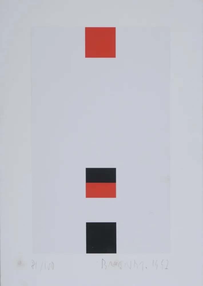 Serigrafia Brandt - Composition abstraite #3