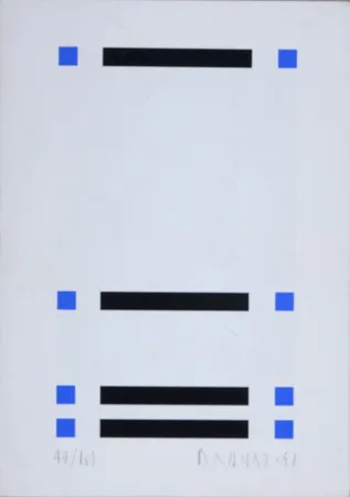 Serigrafia Brandt - Composition abstraite #6