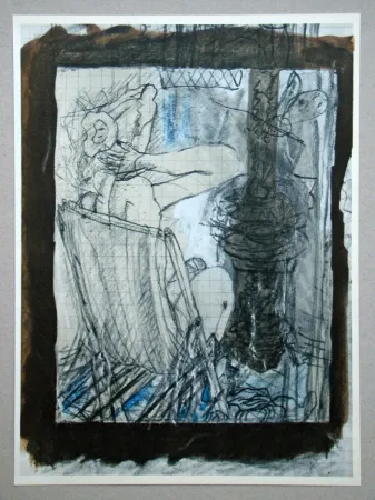 Litografia Braque (After) - Femme assise