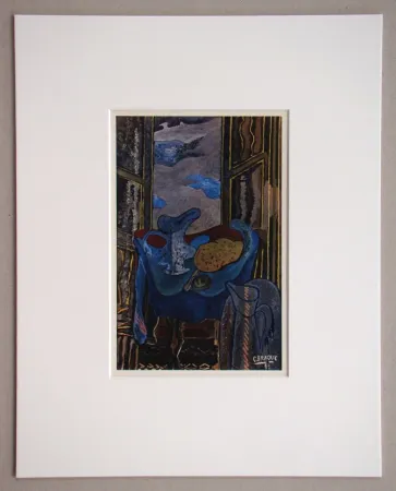 Rotocalcografia Braque (After) - La toilette devant la fenêtre, 1942