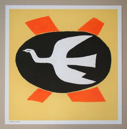 Litografia Braque (After) - L'oiseau de feu, 1958