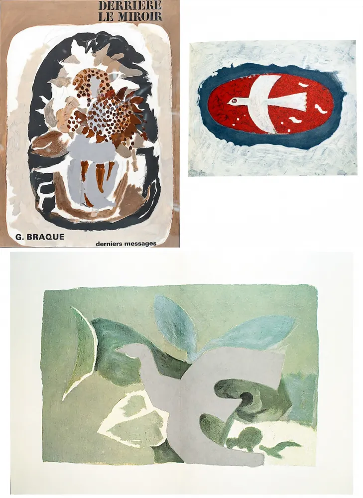 Libro Illustrato Braque - BRAQUE, derniers messages. Derrière le Miroir n° 166 . Juin 1967.
