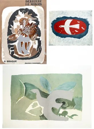 Libro Illustrato Braque - BRAQUE, derniers messages. Derrière le Miroir n° 166 . Juin 1967.