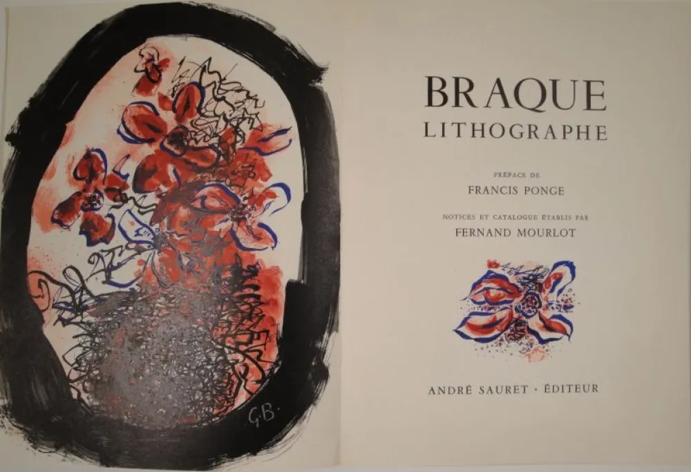 Libro Illustrato Braque - Braque Lithographe
