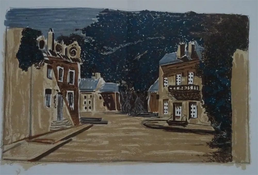 Litografia Braque - Decor pour Les Facheux