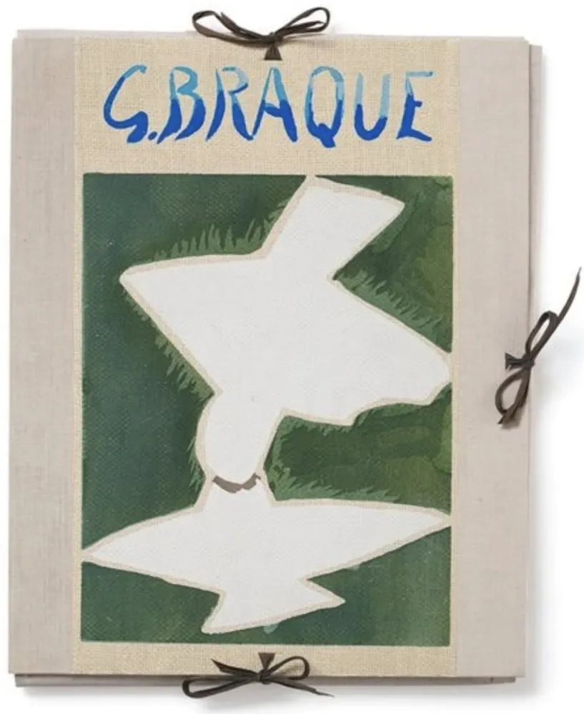 Libro Illustrato Braque - Espaces Portfolio full signed 1957