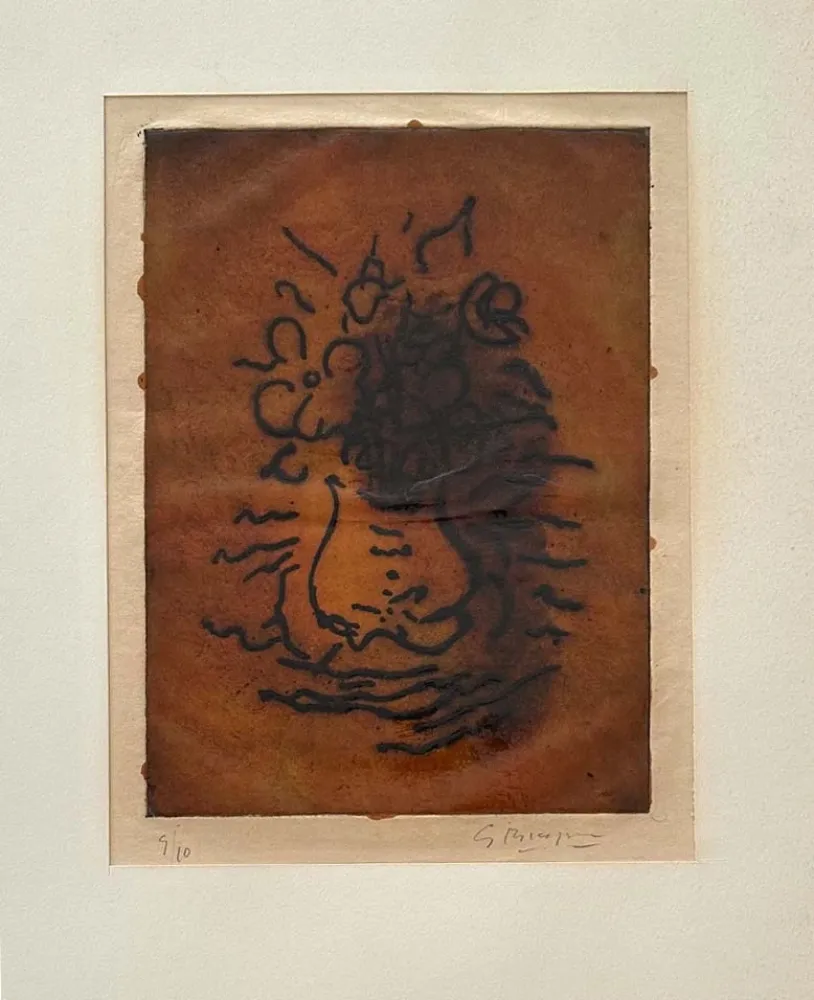 Incisione Braque - Fleurs