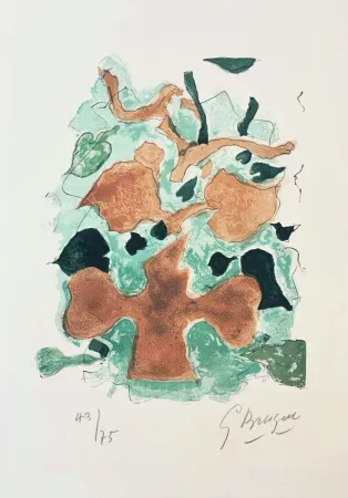 Litografia Braque - La Fôret 