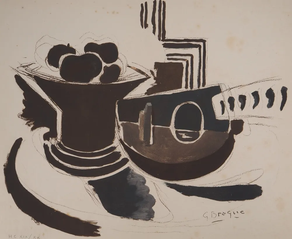 Litografia Braque - La mandoline