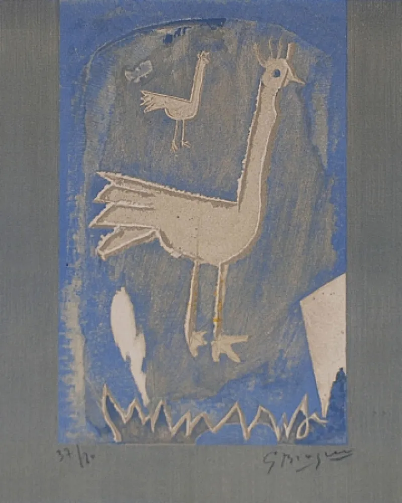 Litografia Braque - Le coq