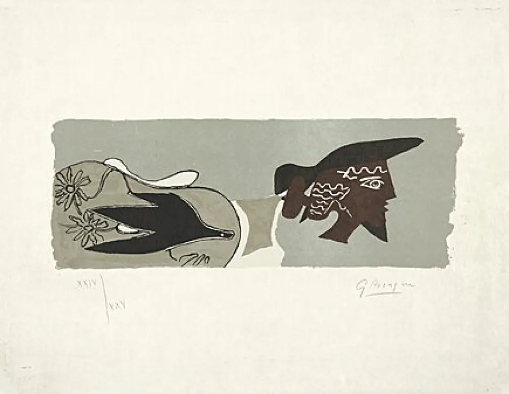 Litografia Braque - Le Poète