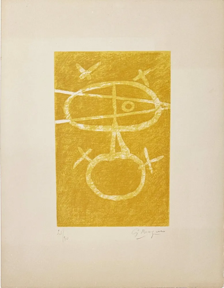 Litografia Braque - Le signe