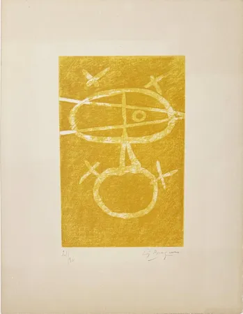 Litografia Braque - Le signe