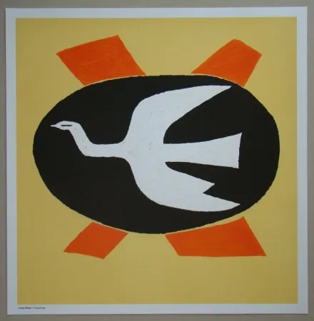 Litografia Braque - L'oiseau de feu, 1958