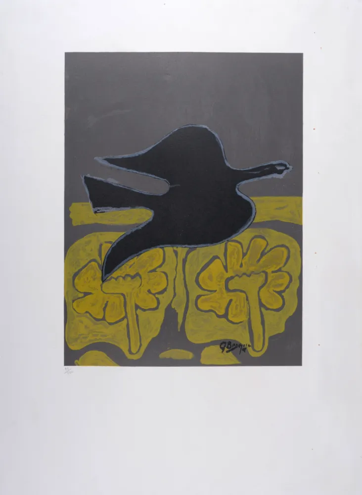 Litografia Braque - Menton, 1964