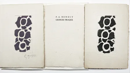 Libro Illustrato Braque - NÉ LE (Pour les 50 ans de Rné Char). 2 gravures originales dont une en couleur signée.