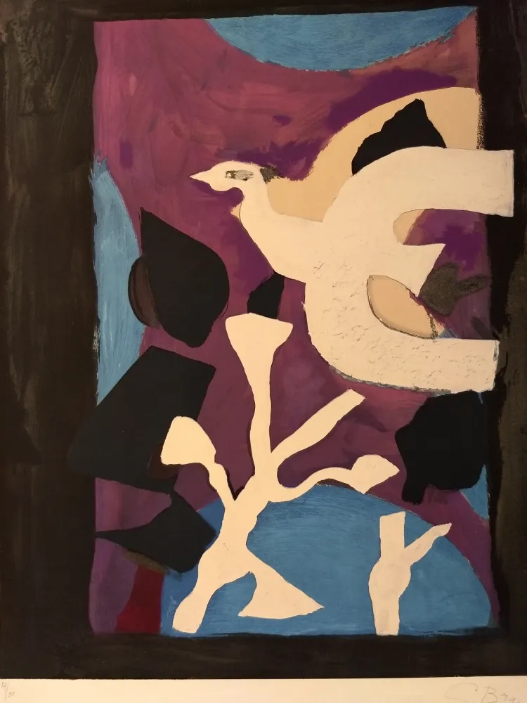 Litografia Braque - Oiseau