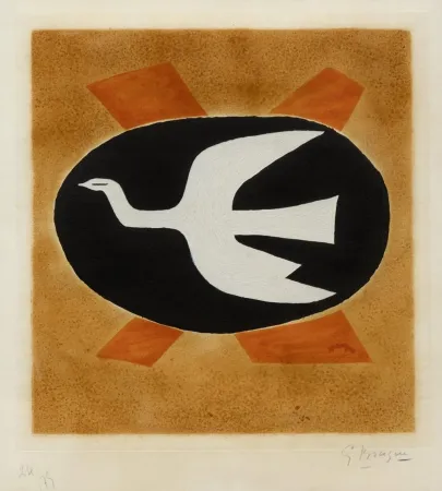 Incisione Braque - Oiseau de Feu