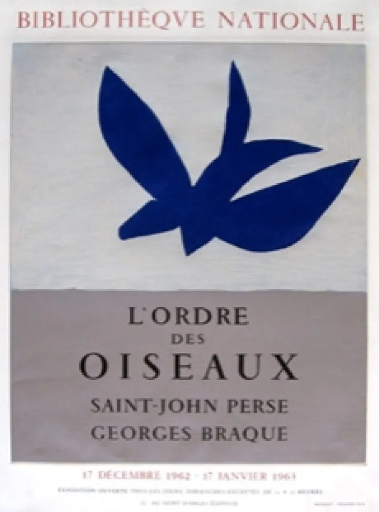 Manifesti Braque - Ordre des oiseaux