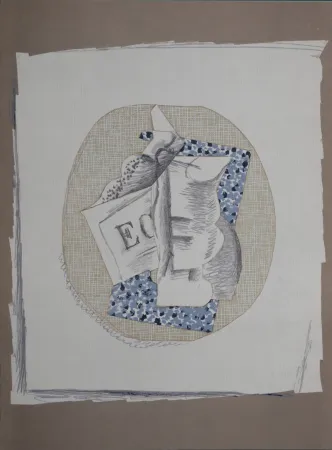 Litografia Braque - Papiers Collés (A), 1963