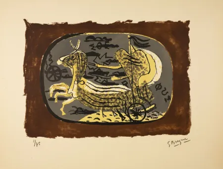 Litografia Braque - Phaéton (Char I)