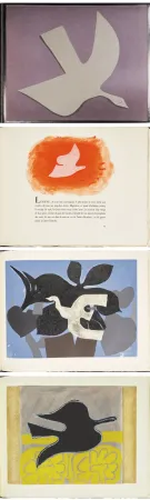 Libro Illustrato Braque - Saint-John Perse. L'ORDRE DES OISEAUX. 12 eaux-fortes en couleurs de Georges Braque (1962)