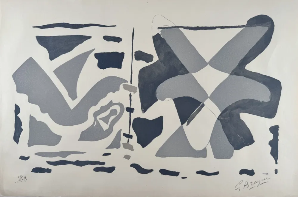 Incisione Su Legno Braque - Si je mourais là-bas 