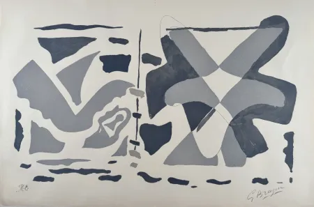 Incisione Su Legno Braque - Si je mourais là-bas 